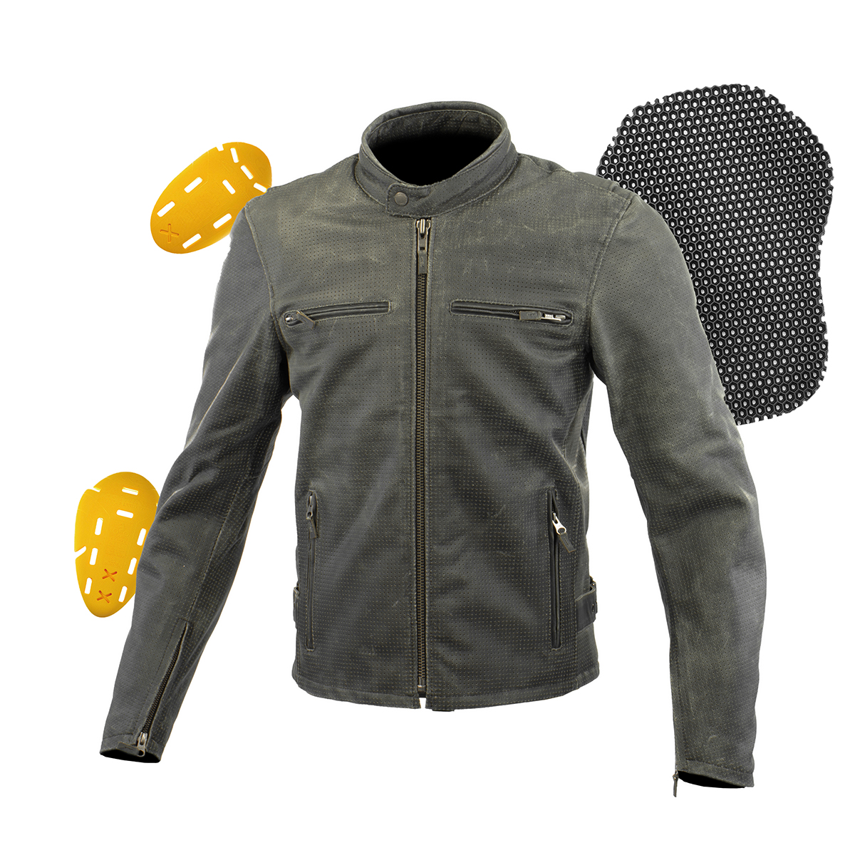 コミネ公式】LJ-538 ベンティッドシングルライダースレザージャケット