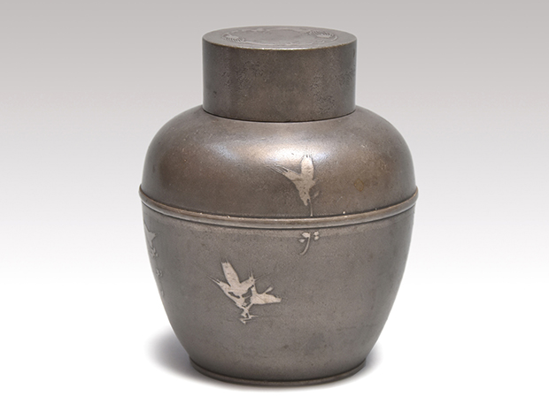 古錫茶入 林亨瑞造 竹文 茶心壷 | 古美術ささき