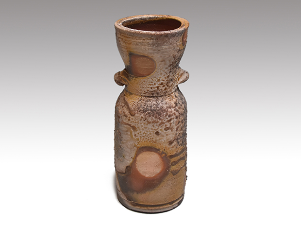 備前窯変花入 共箱 人間国宝 藤原雄（作）名品 | 古美術ささき