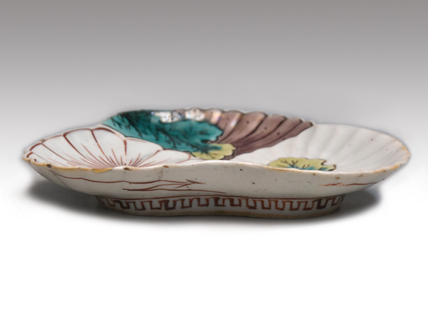 古九谷様式 色絵菊文変形小皿5枚 江戸時代初期 | 古美術ささき