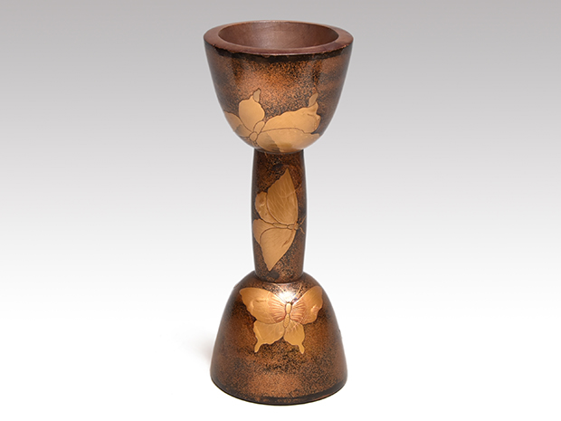 小鼓の胴七宝繋ぎ蒔絵