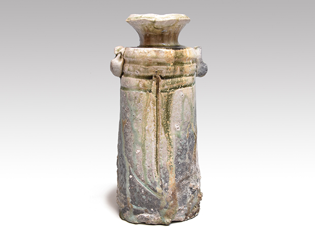 新学 伊賀 花入 共箱 新学 伊賀 花入 共箱