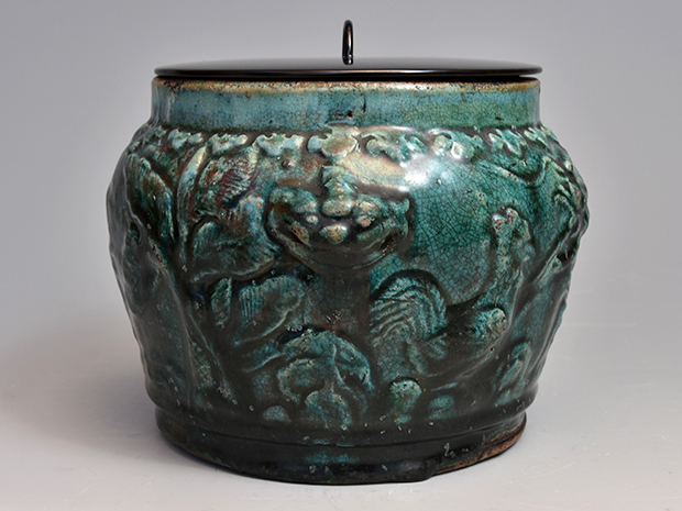 中国清時代 交趾 小壺 高さ6.2㎝ タトチ 東な7-0209☆2F 交趾焼