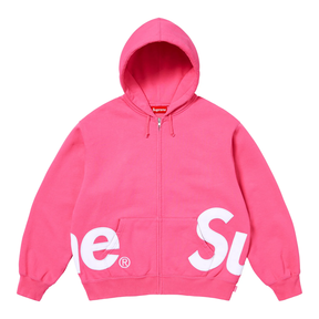 Supreme Big Logo Zip Up Hoodie Pink | Kenshi