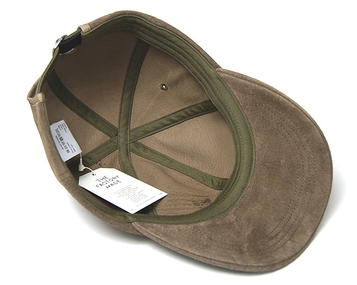 THE FACTORY MADE(ザファクトリーメイド) スエードキャップ Suede