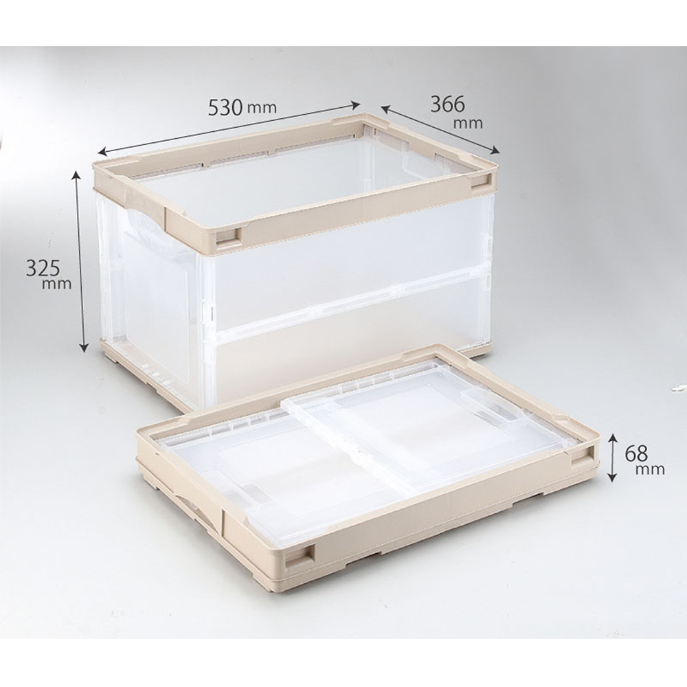 オリコン 折りたたみコンテナ 50L 幅530 奥行366 高さ325 5個セット