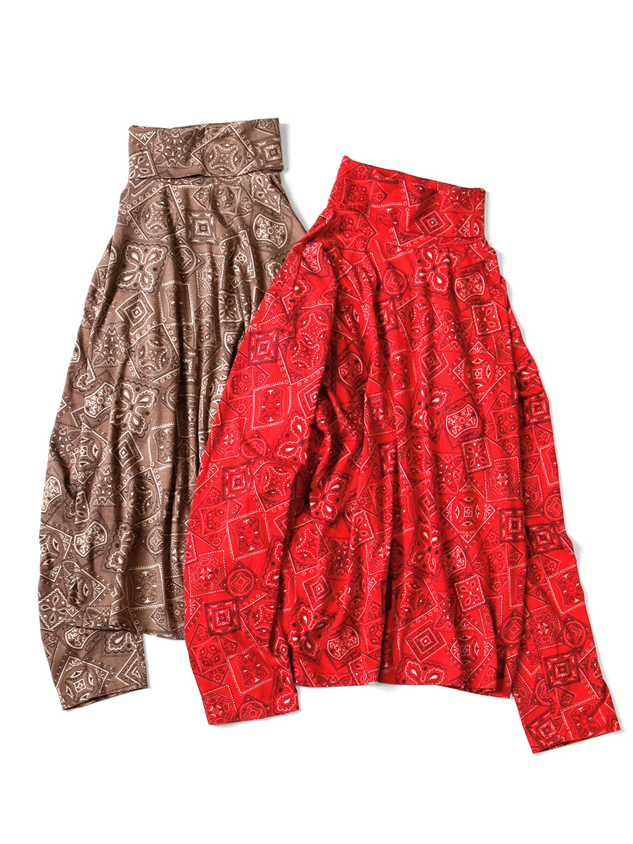 20/-天竺 COOKIEバンダナpt ハイネックロンT | KAPITAL