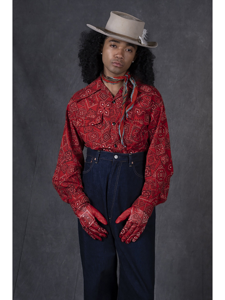 ムラシーチング COOKIEバンダナ柄 ラングルカラーボードシャツ | KAPITAL