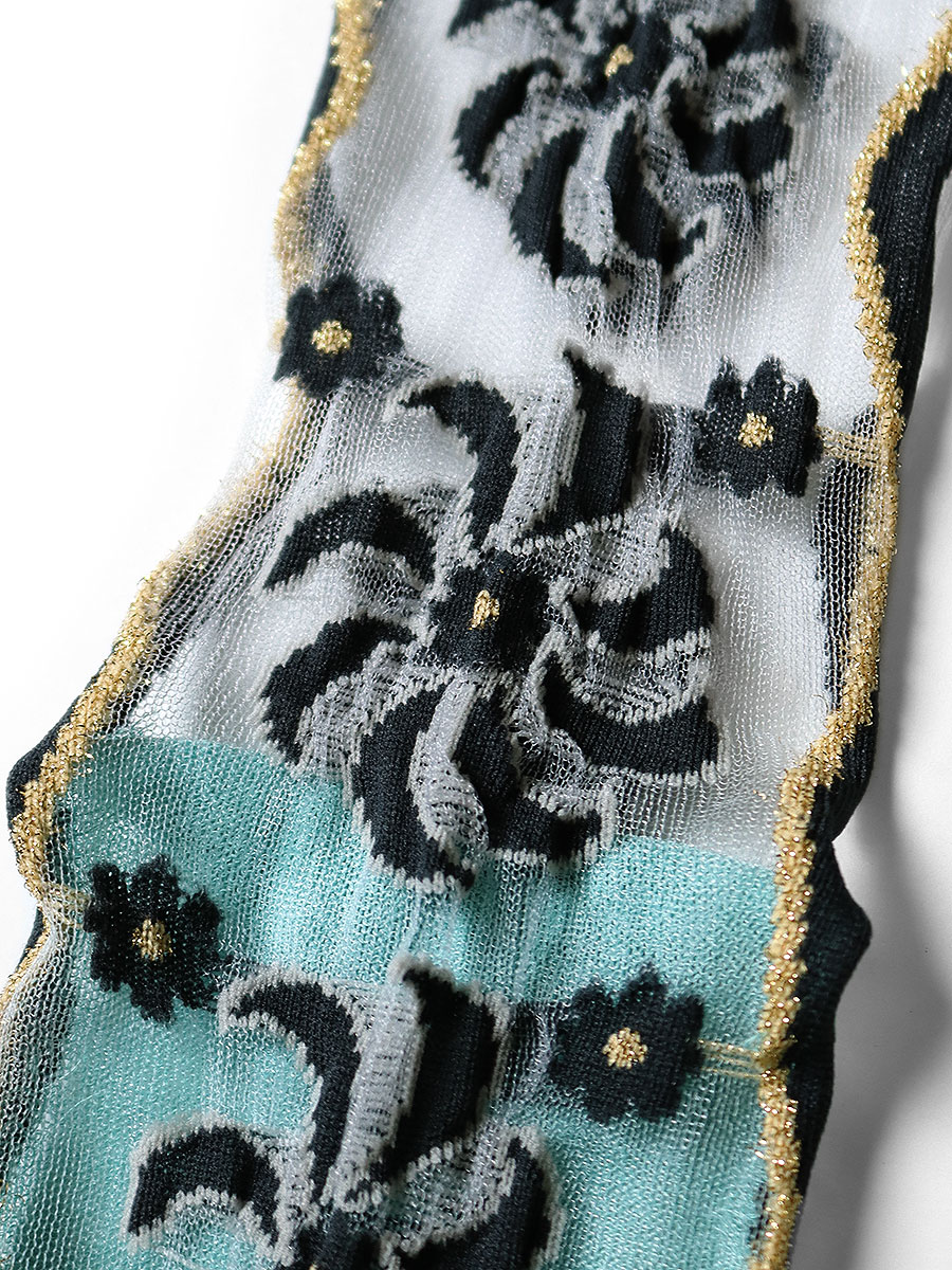 200本 ムーランキルト柄 シースルーソックス | KAPITAL