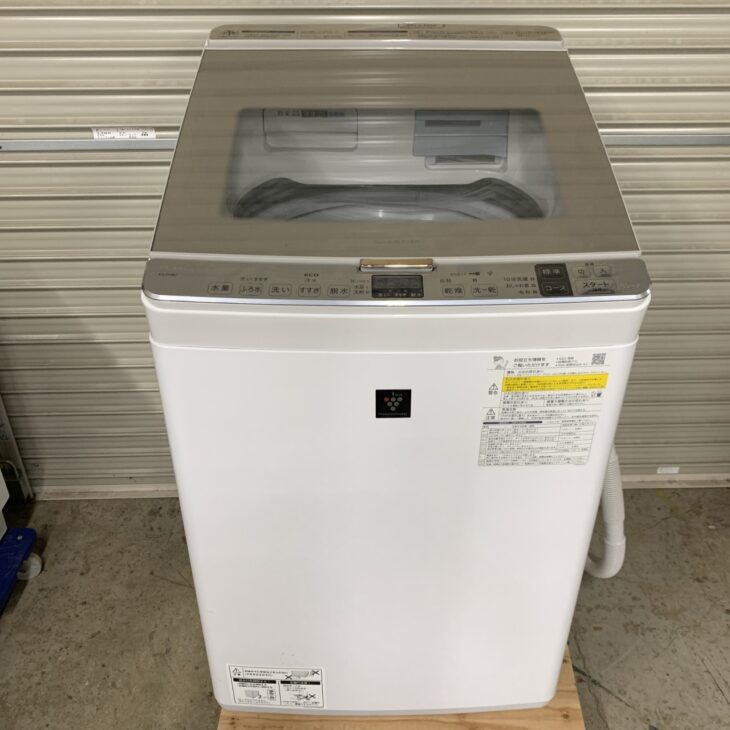 大野城市でシャープ洗濯乾燥機 ES-PH8C-N（2022年製）を出張買取 使用