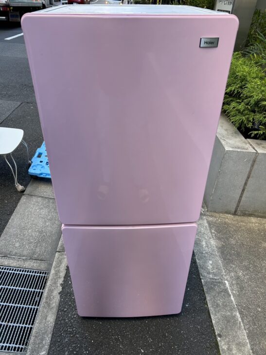 ピンク色の冷蔵庫 ハイアール JR-NF148A】をお引き受け！（東大阪市