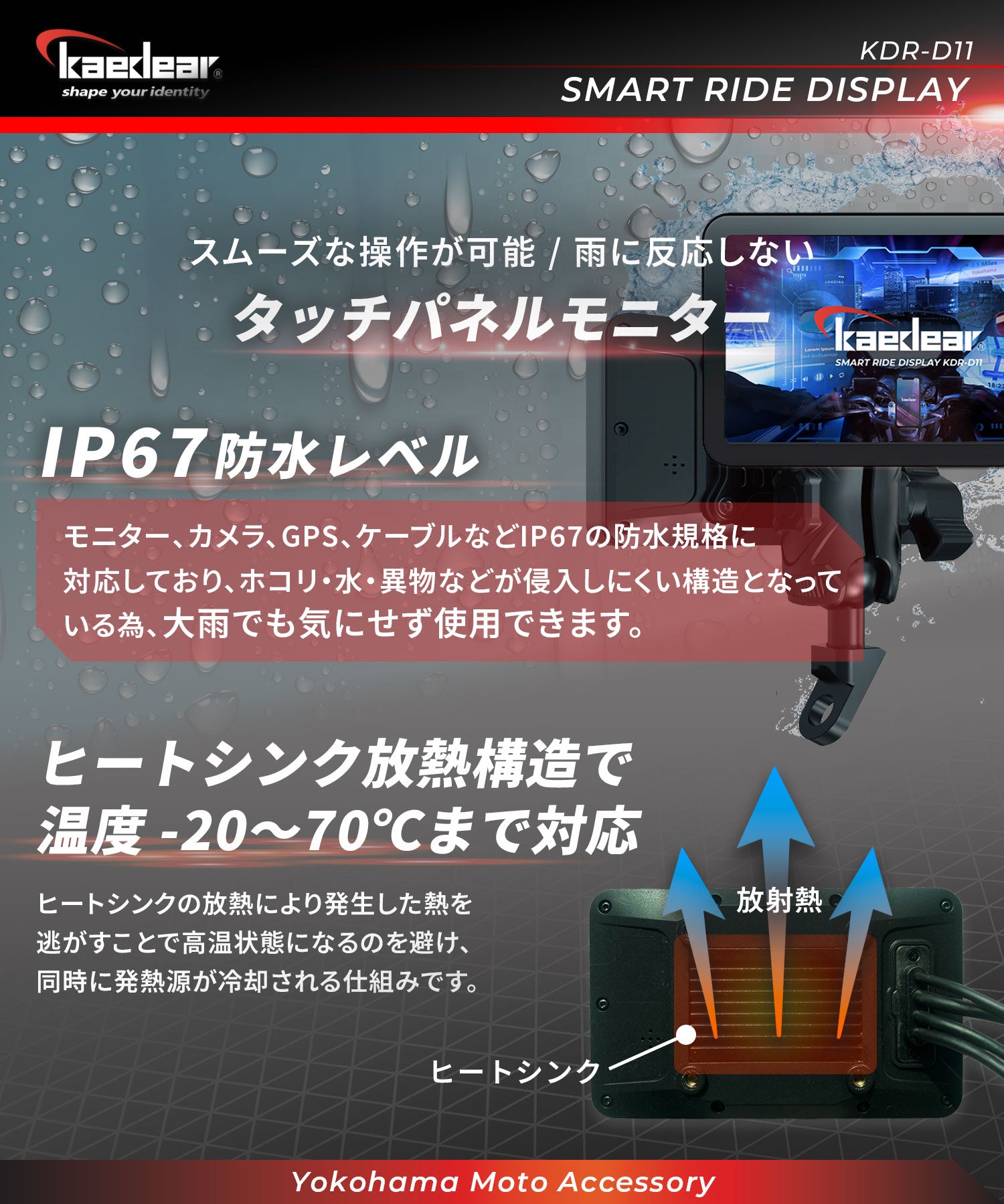 スマートライドディスプレイ KDR-D11 – 株式会社Kaedear【カエディア