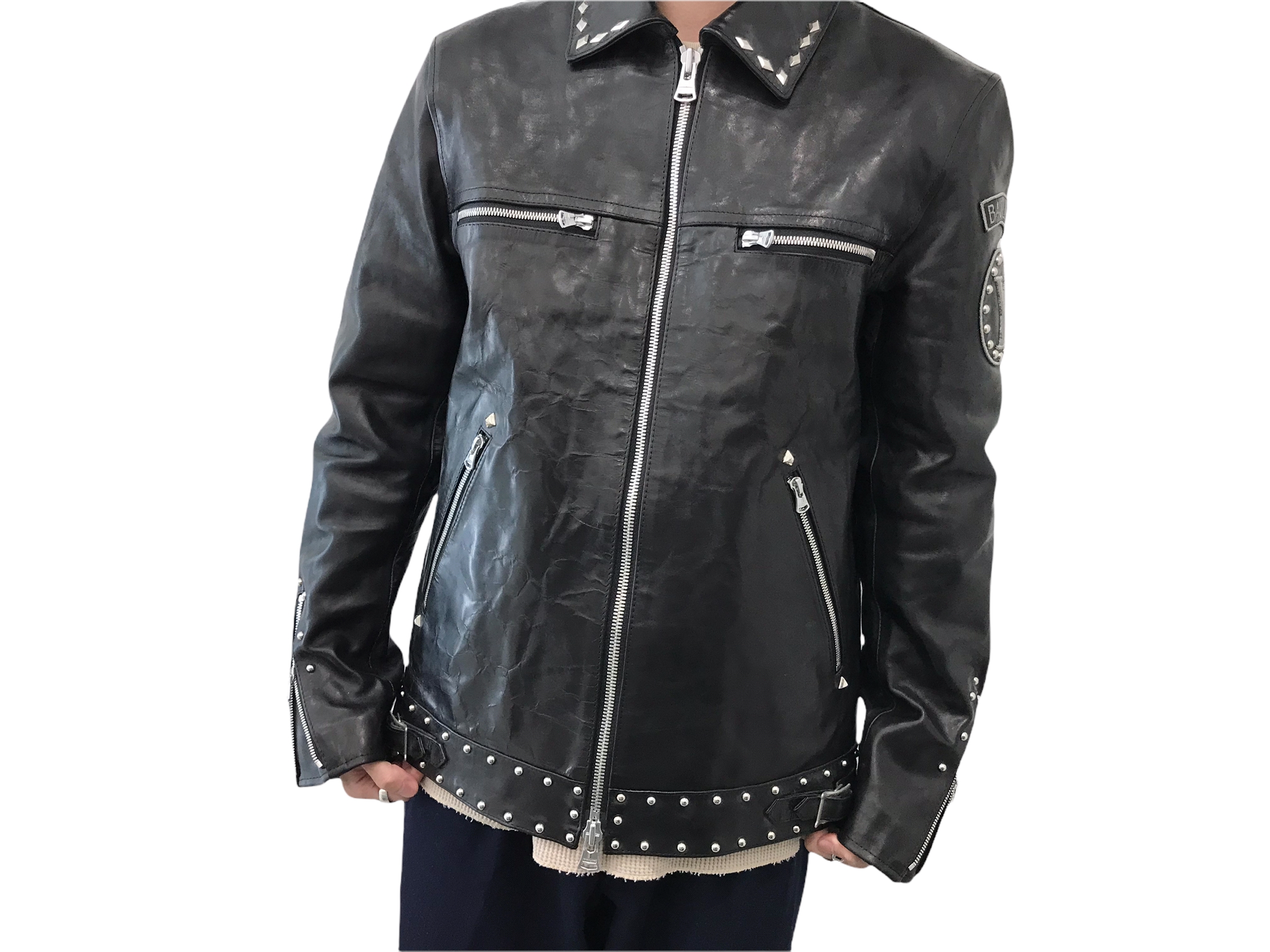 YOHJI YAMAMOTO pour homme×ISAMU KATAYAMA BACKLASH】レザー