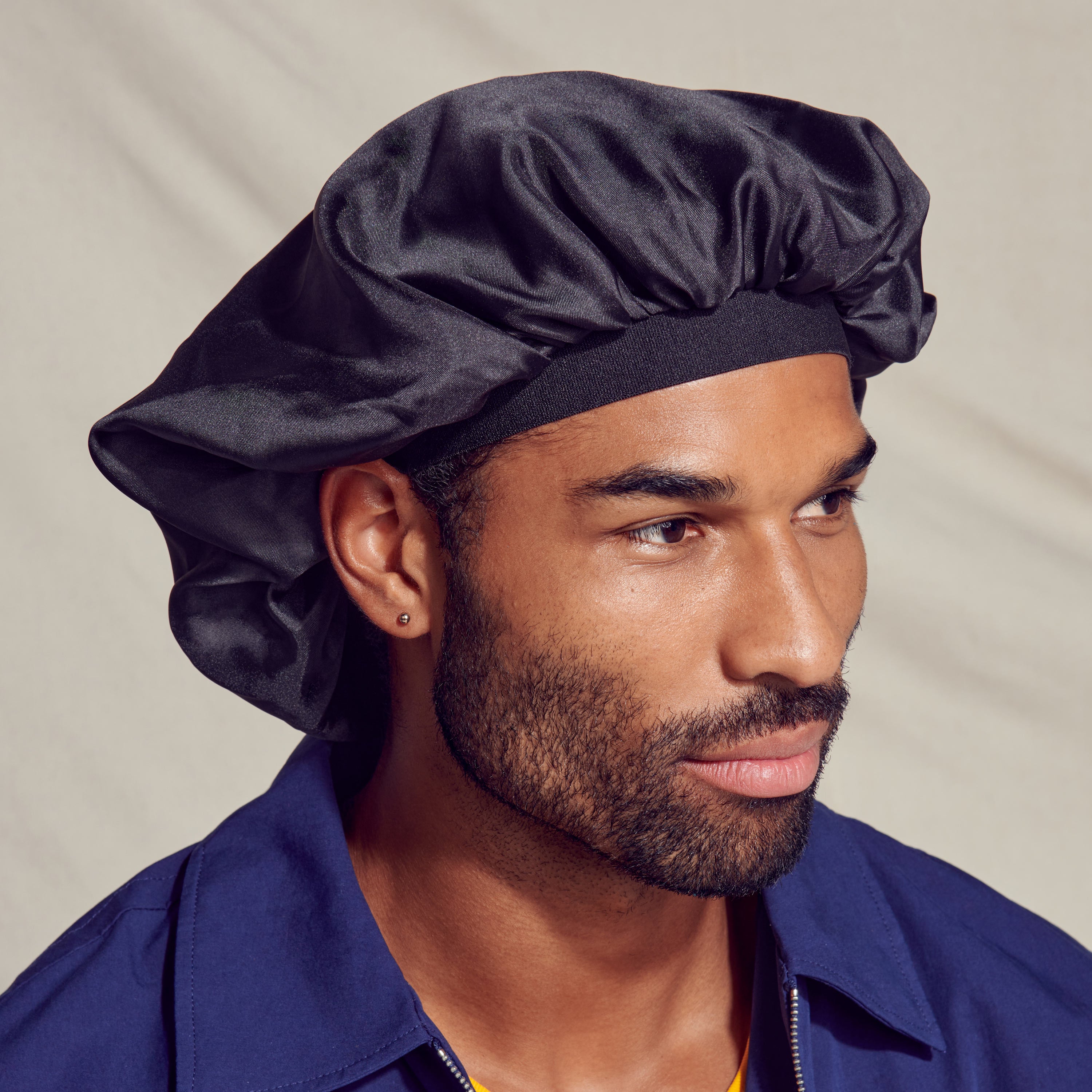KISS Colors & Care Silky Satin Double Wear Cap, XL, Black – KISS USA