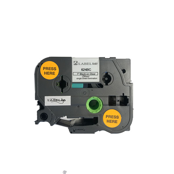K-Sun 624BC LabelLab Label Tape Black on Clear 1″ – K-Sun Label