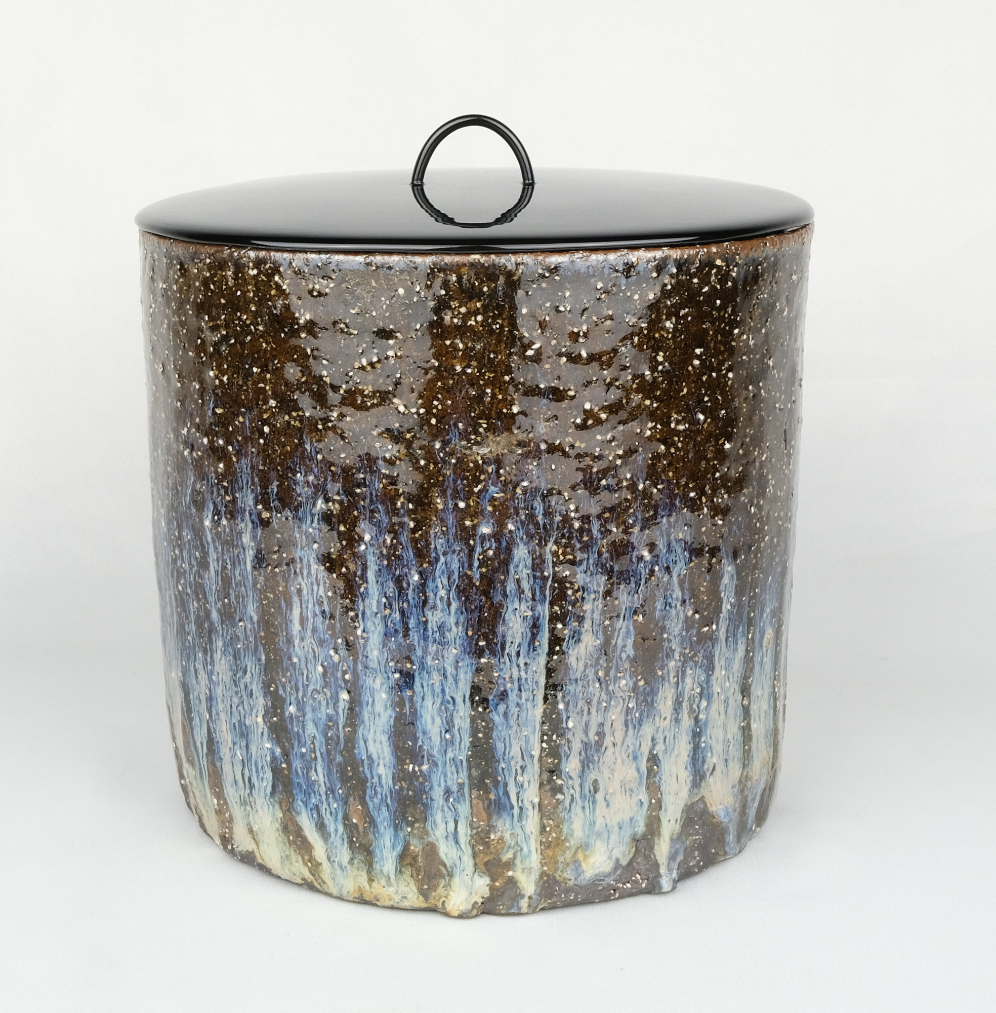 波多野善蔵萩灰被水指茶道具