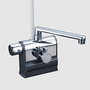 デッキ形サーモスタット式シャワー 左ハンドル仕様 （190mmパイプ付