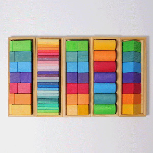 Grimmsグリムス 色と形つみき（5種） | krtek select toys