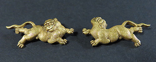 刀装具 目貫一対・阿吽の虎 販売 | 【骨董品買取】日本全国対応・老舗