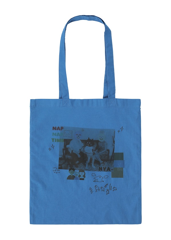NYA- / COLLAGE TOTE BAG / トートバッグ(- charcoal gray(25)): NYA