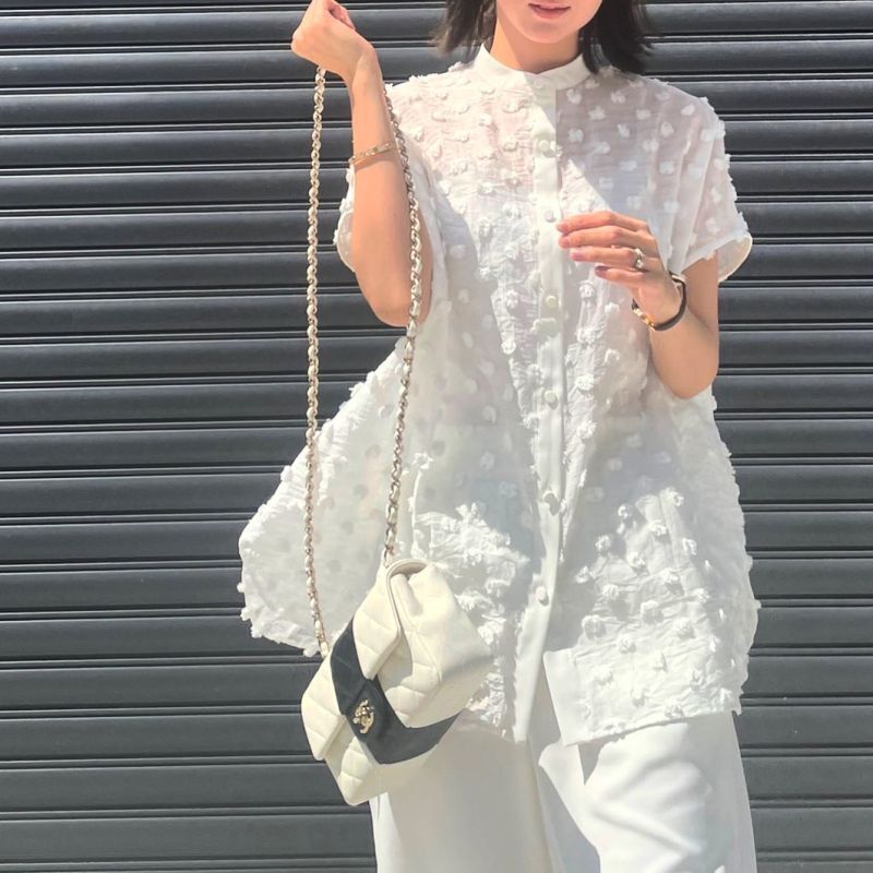 Fluffy dot Shirt - HIAND