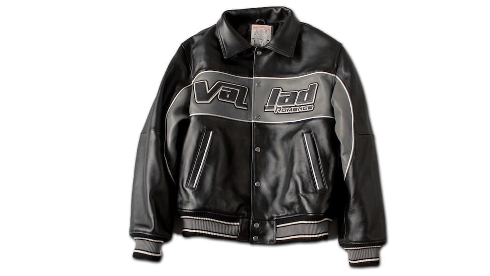 A varsity jacket created by Avilex x Barad , for posterity. A