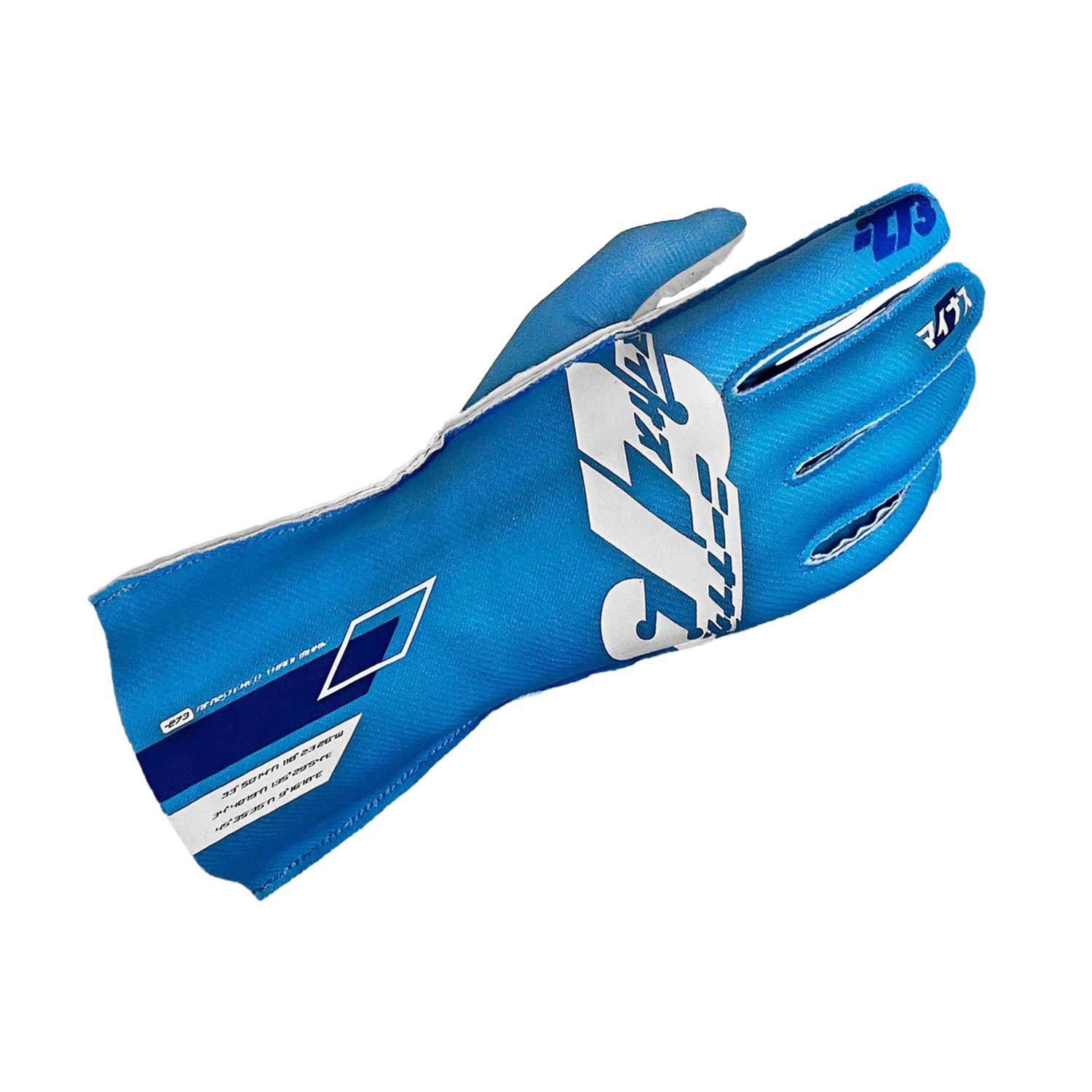 Minus 273 Kart Racing Gloves Osaka Cyan-White - helmade