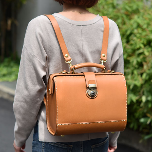 小さくても容量たっぷりのたるマチ3wayバッグ / 革鞄のHERZ(ヘルツ