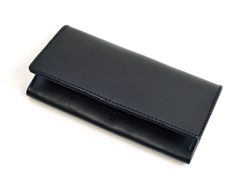 お札とカード入れ専用のフラップロングウォレット / 革鞄のHERZ(ヘルツ