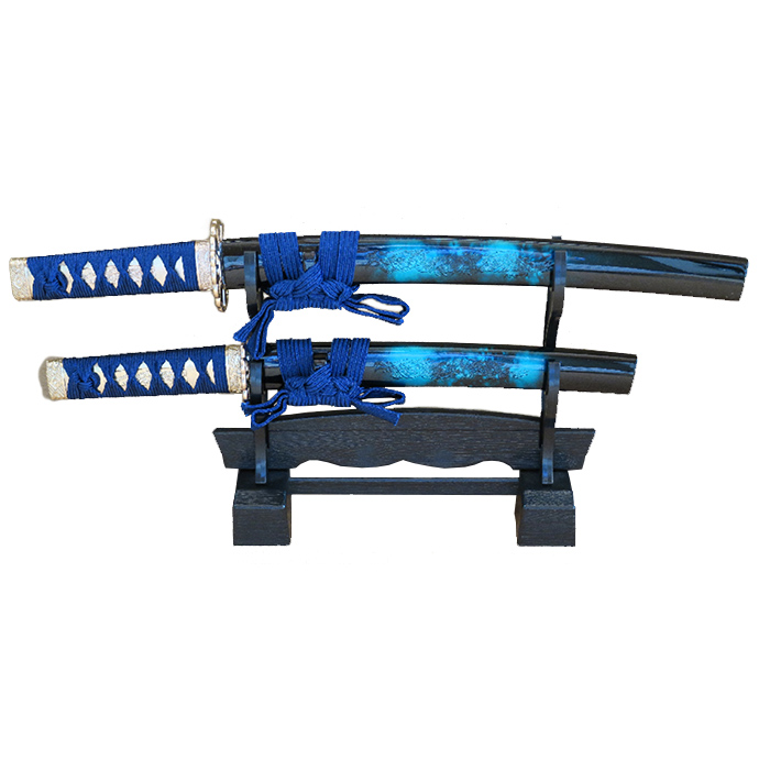 名古屋刀剣ワールド】模造刀／ミニミニ竜セット／マーブル（青） 通販