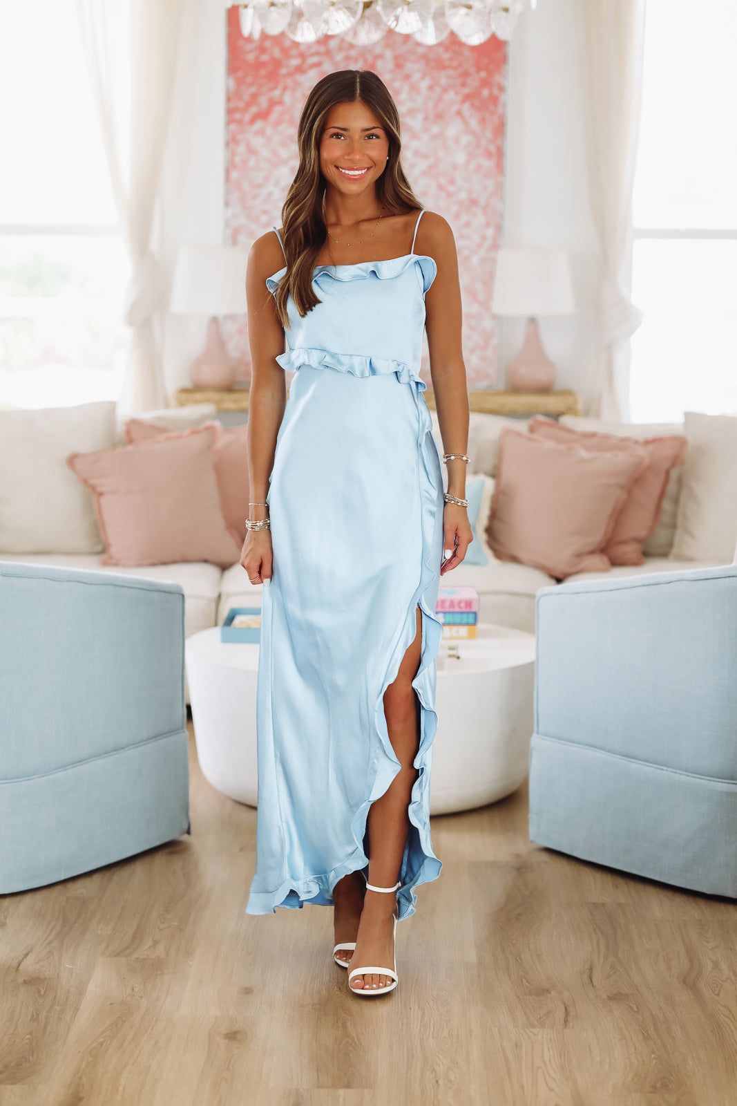 Citrus Spice Maxi Dress - Blue – Hazel & Olive