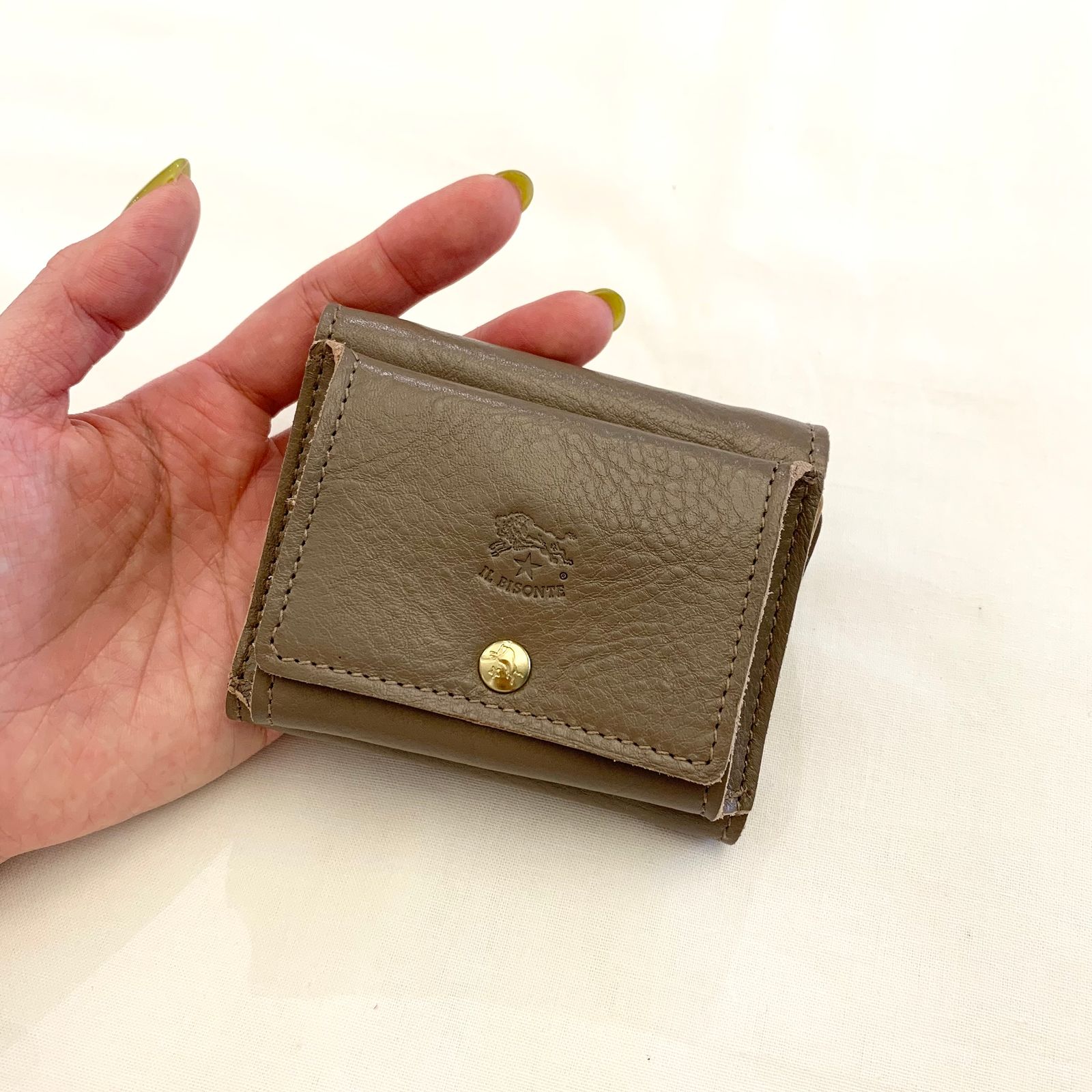 IL BISONTE - トリフォルドウォレット/三つ折り財布/グレー | HALLOW's