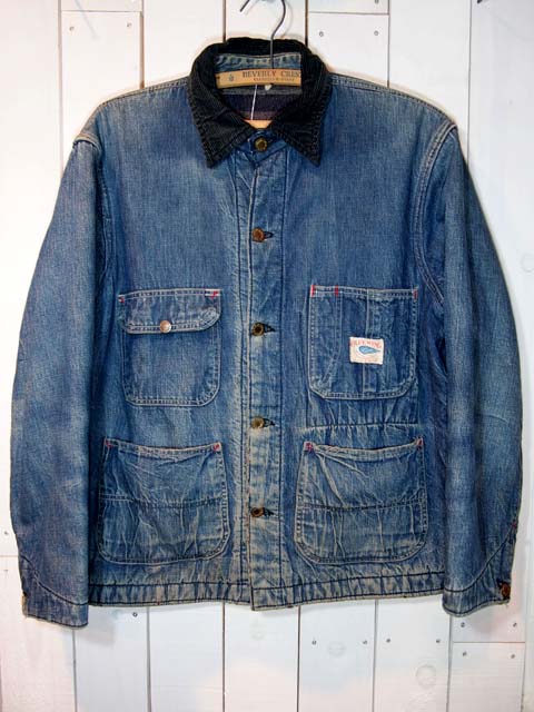 1960s【BLUE WING】ブランケット付きショート丈デニムカバーオール