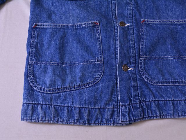 1960s〜 Sears ブランケット付きデニムカバーオール 実寸36 - 古着屋