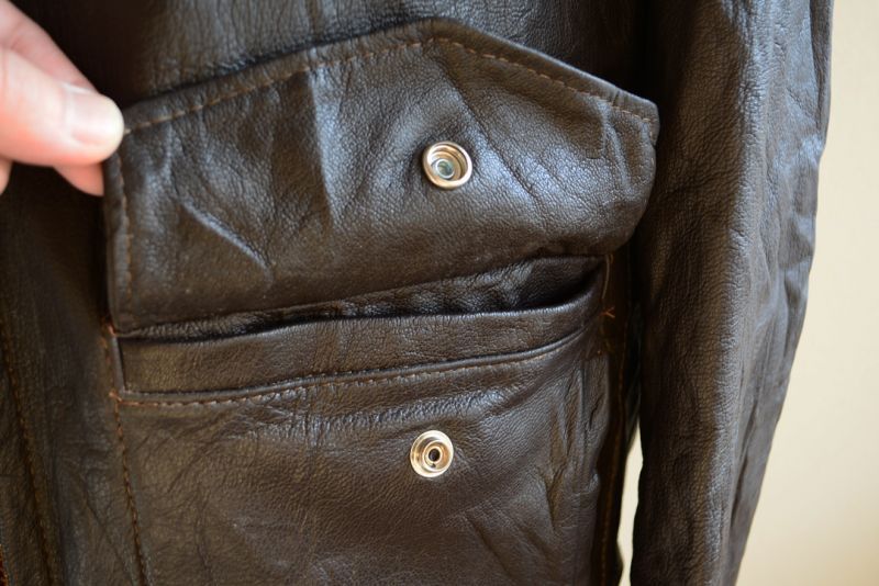 1970s L.L.Bean G-1 STYLE レザージャケット 実寸L - 古着屋HamburgCafe