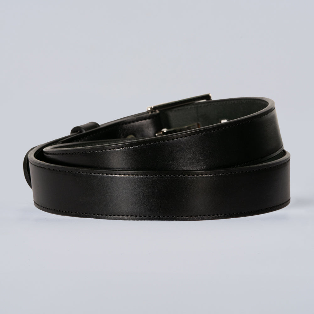 Men's Slim Leather Dress Belt | The Ledger - Hanks Belts