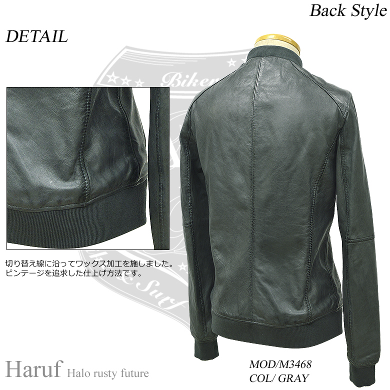 レザージャケット メンズ 本革 革ジャン ラムレザー ma1 スタジャン