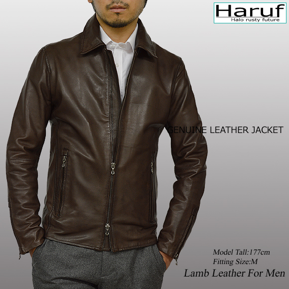 トリッキー TRICKY レザー シングルライダースジャケット ダーク