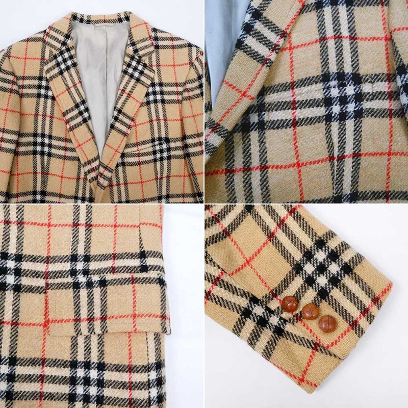 70-80's Burberrys バーバリーチェック柄 テーラードジャケット