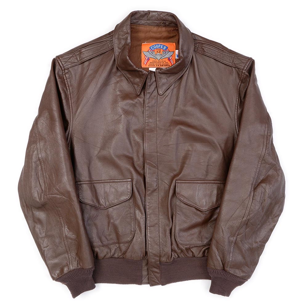 80's COOPER A-2 TYPE レザーフライトジャケット 