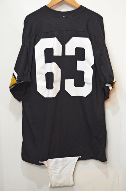 60's Champion フットボールTシャツ “BLACK / DEADSTOCK