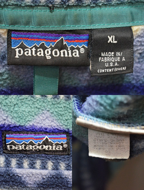 93's Patagonia 総柄 シンチラスナップT “Diamond” - used&vintage box