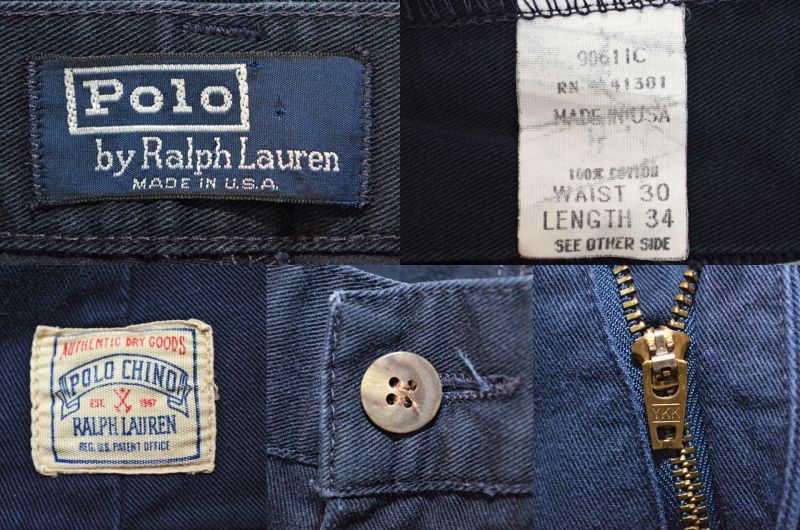 90's Polo Ralph Lauren チノトラウザー “USA製” - used&vintage box