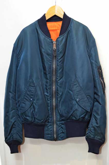 90's ALPHA MA-1フライトジャケット “NAVY” - used&vintage box Hi-smile