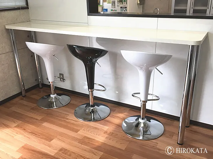 キッチンカウンター兼ダイニングテーブルのオーダーメイド