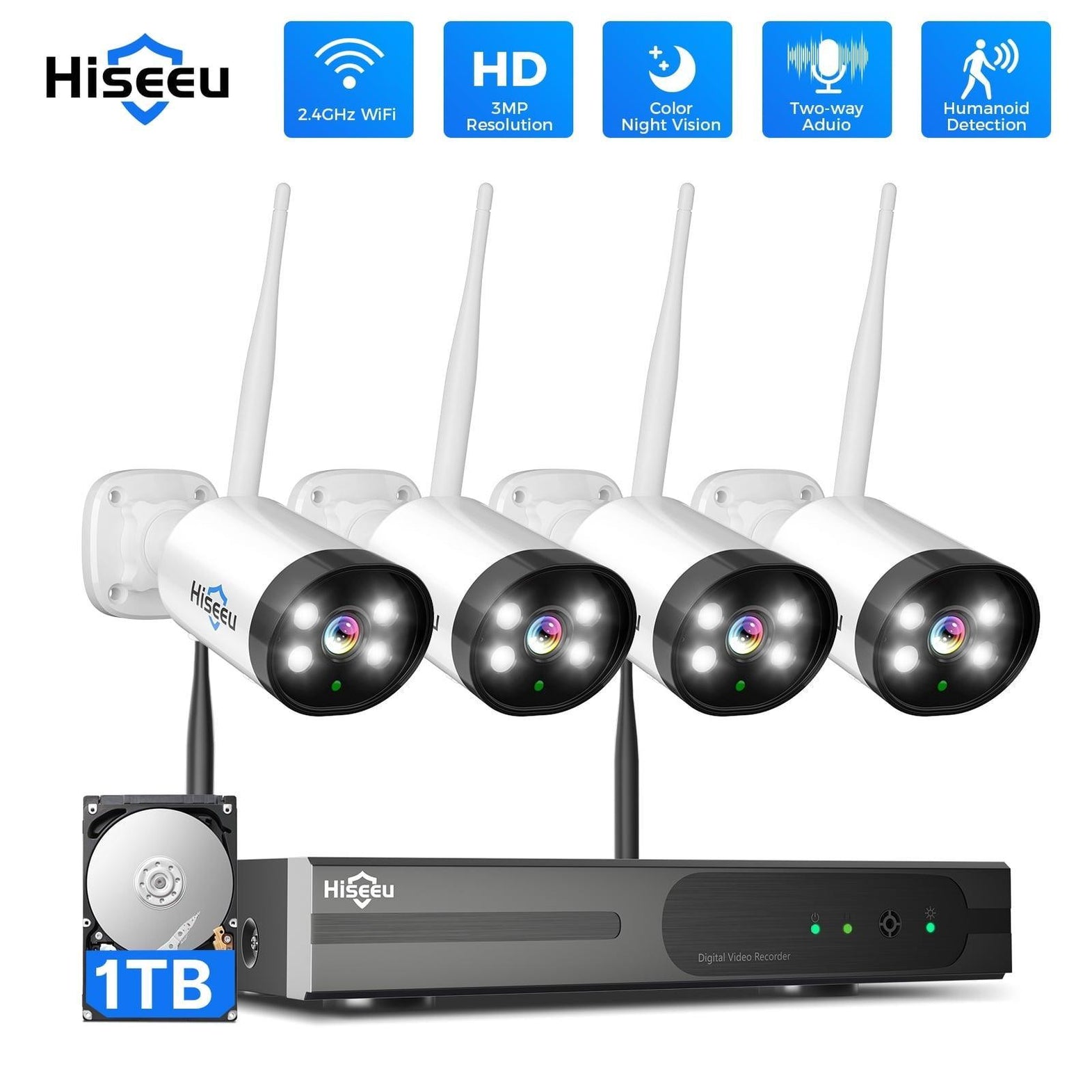 WiFi security system – Hiseeu