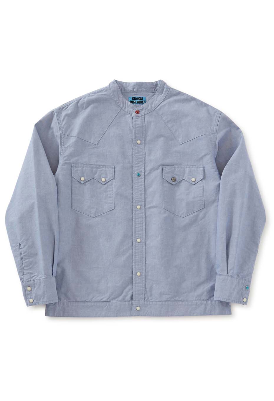 ヘビーオックス ノーカラーウエスタン シャツジャケット | HOLLYWOOD