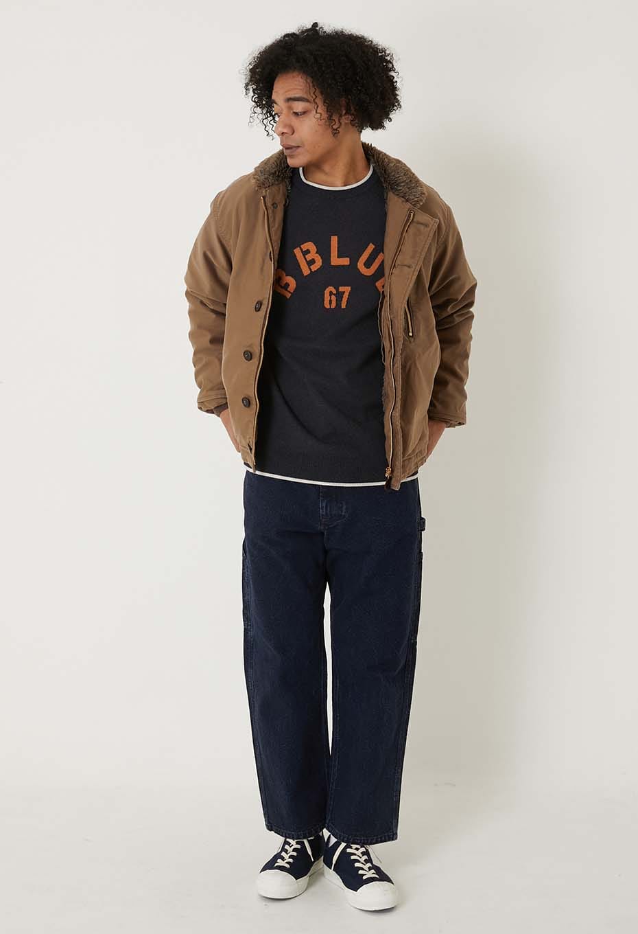 SAILOR'S DREAM プリントライトジャーマンクロスデッキジャケット