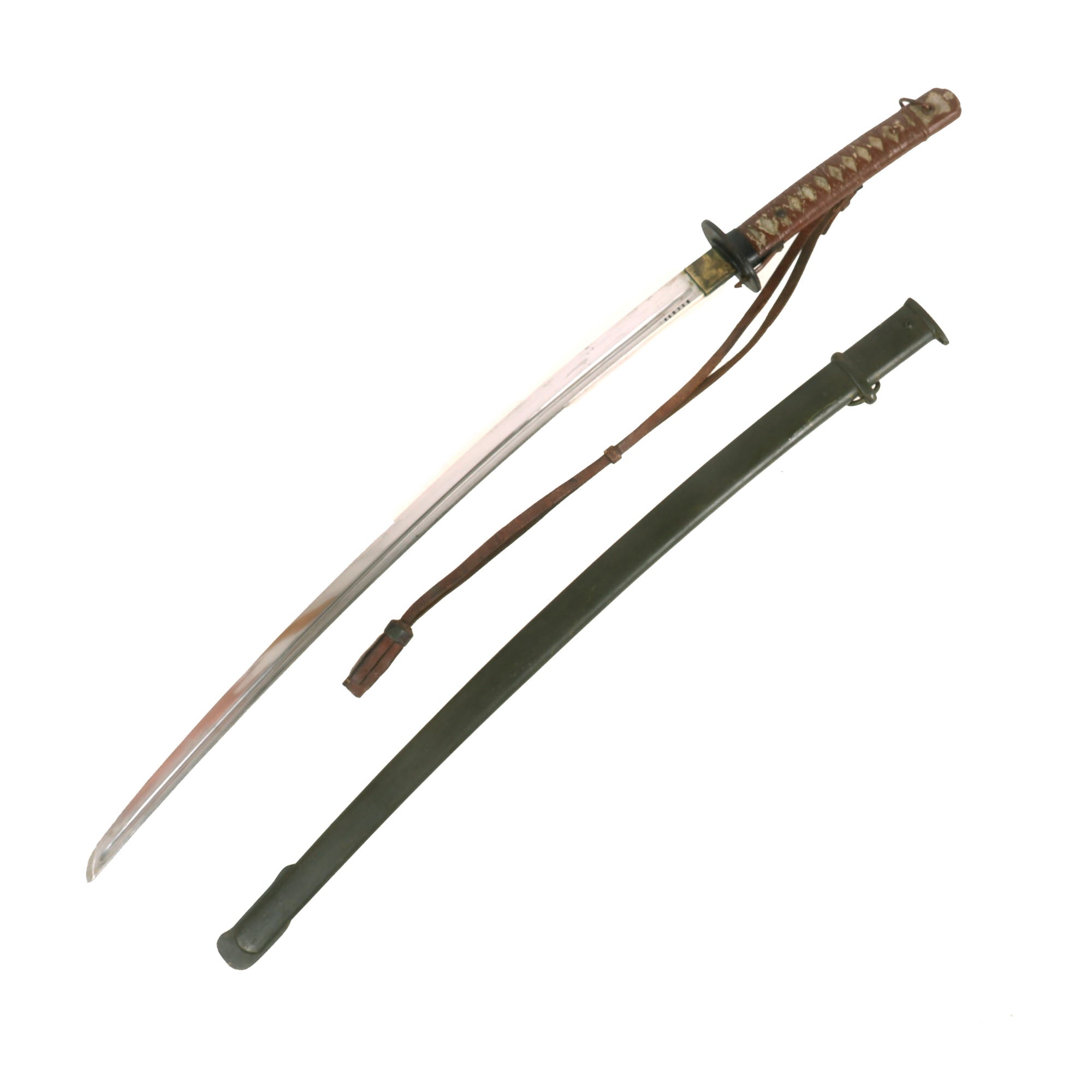 Original WWII Japanese Army Type 95 NCO Katana Sword with