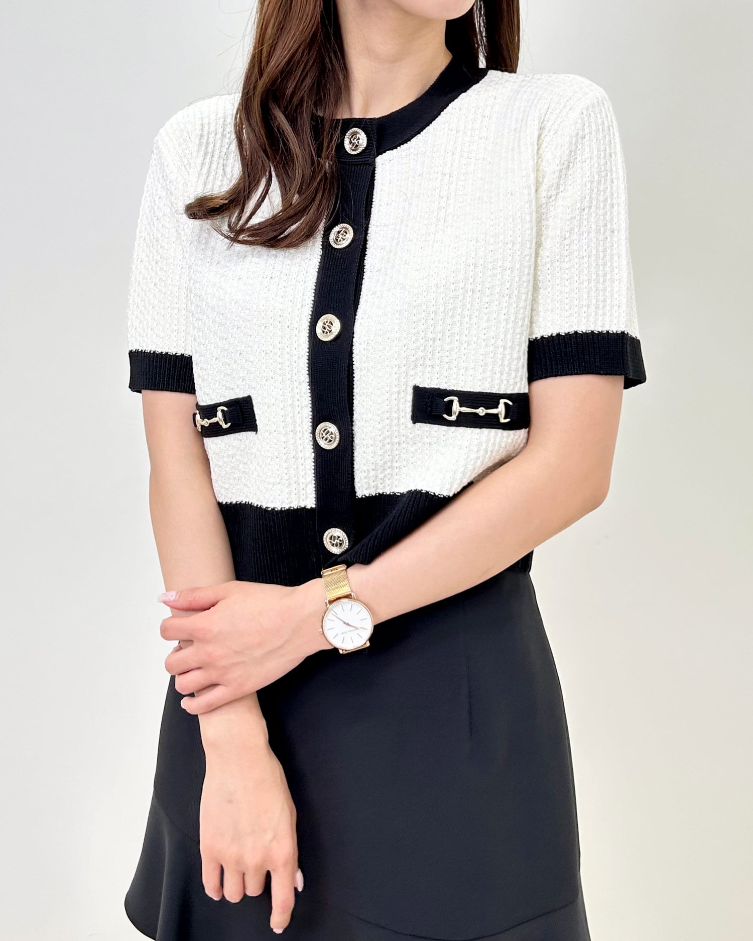 ビット付ツイード配色カーディガン｜INGNI(イング) 公式通販｜INGNI STORE